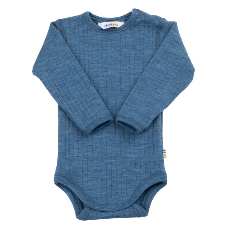 JOHA COLORFUL ULL BODY, Denim blå