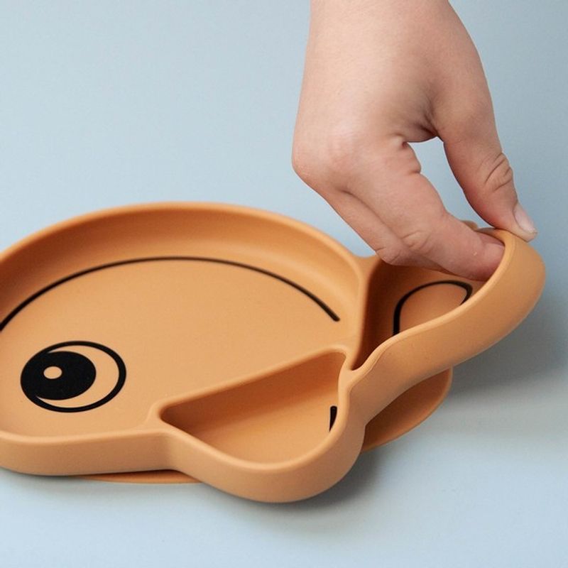 Done by Deer Silikon Stick & Stay Plate Wally, Mustard