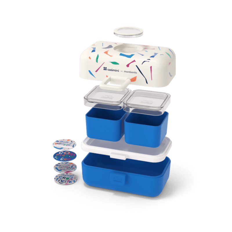 Monbento Matboks Tresor, Catimini blue Terrazzo