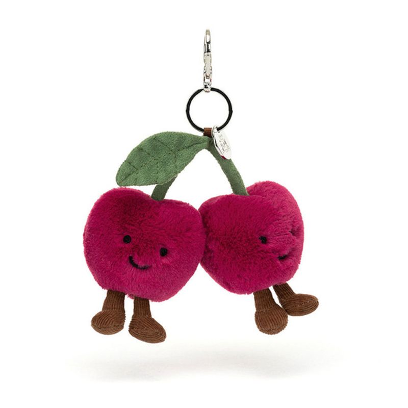 Jellycat Amuseables Cherries Nøglering Bag Charm