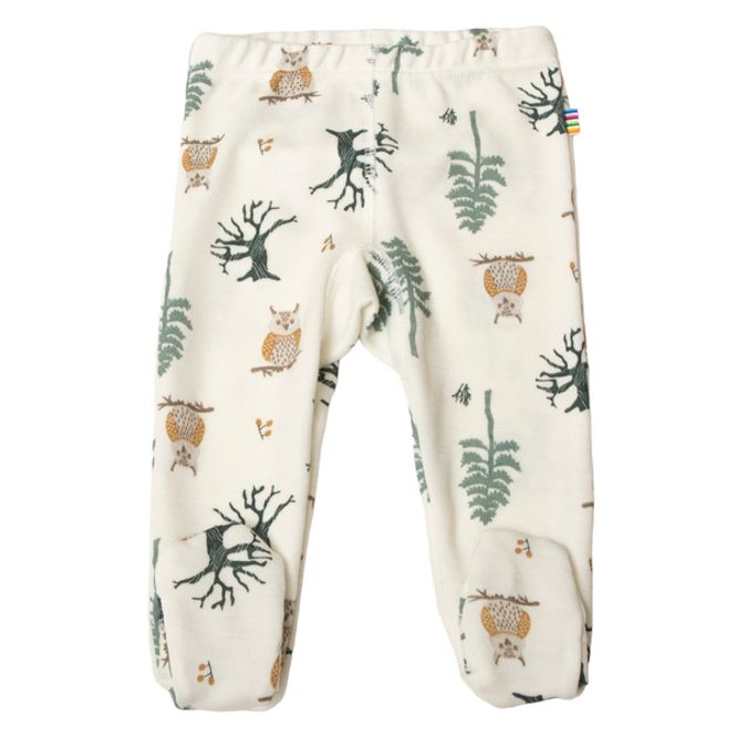 Hovedbilde JOHA NATURE LEGGINGS Med Fot I ULL/BAMBUS, Grønn