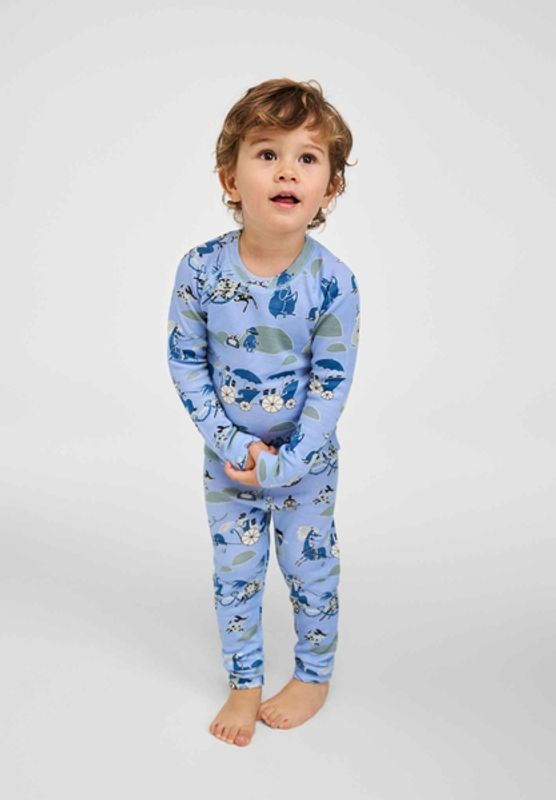 Reima Sett i merinoull-lyocell småbarn Moomin Trivsam Airy Blue