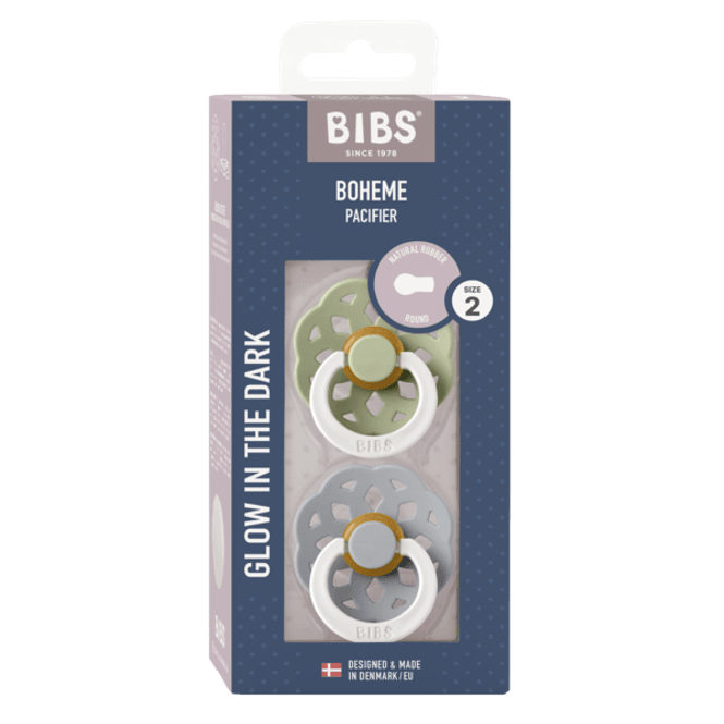 Hovedbilde BIBS Boheme Smokk 2-pk, Sage GLOW/Cloud GLOW